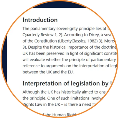 4. Preview your law coursework
